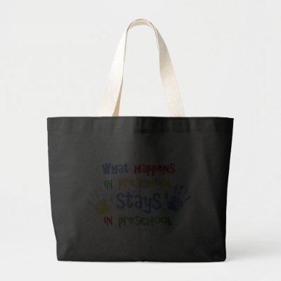 Preschool Bags on What Happens In Preschool Canvas Bag From Zazzle Com