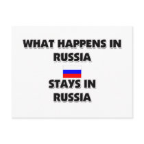 What Happens In RUSSIA Stays There postcards