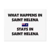 What Happens In SAINT HELENA Stays There postcards