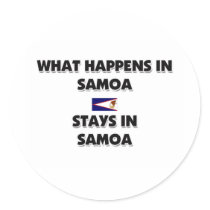 What Happens In SAMOA Stays There stickers