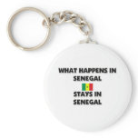What Happens In SENEGAL Stays There Keychains