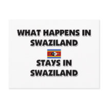 What Happens In SWAZILAND Stays There postcards