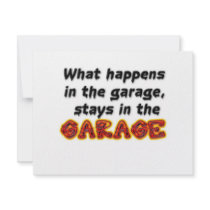 What Happens in the Garage Stays in the Garage Invites