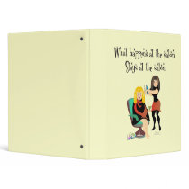 What Happens in The Salon, Stays in The Salon Vinyl Binders