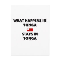 What Happens In TONGA Stays There postcards
