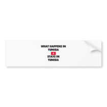 What Happens In TUNISIA Stays There bumper stickers