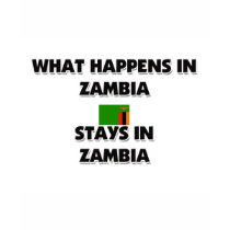 What Happens In ZAMBIA Stays There t-shirts