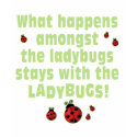 What Happens  . . . Ladybugs t-shirts