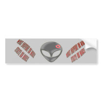 * What Happens on Mars*  Bumper Sticker bumper stickers