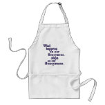 What Happens on our Honeymoon Aprons
