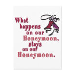 What Happens on our Honeymoon Post Card