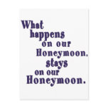 What Happens on our Honeymoon Post Card