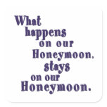 What Happens on our Honeymoon Stickers