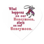 What Happens on our Honeymoon Stickers