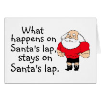 What Happens On Santas Lap cards
