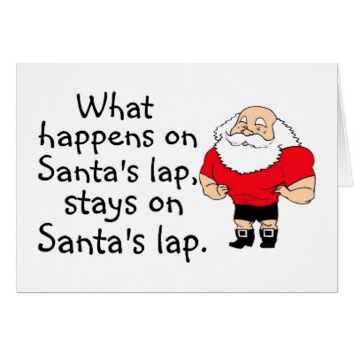 What Happens On Santas Lap cards