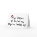 What Happens On Santas Lap Stays On Santas Lap 2 cards