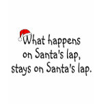 What Happens On Santas Lap Stays On Santas Lap 2 Shirts