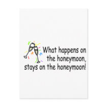 What Happens On The Honeymoon... postcards by BacheloretteGirl What Happens On The Honeymoon... postcards