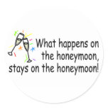 What Happens On The Honeymoon... Sticker