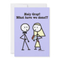 What Have We Done Wedding invitations