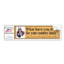 What have you done Y bumper stickers by For_the_People What have you done Y bumper stickers