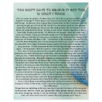 what I think. Personalized Flyer