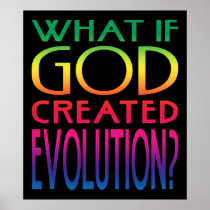 What If God Created Evolution Print