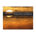 What is good about seeing you this morning? post cards