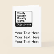 What Is Objectivism? greeting card