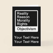 What is Objectivism? greeting card