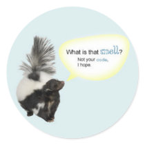 What is that smell? round stickers
