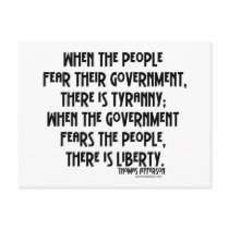 What is Tyranny...? postcards by politicalstuff What is Tyranny...? postcards