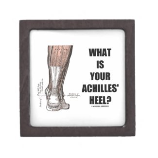 What Is Your Achilles' Heel? (Heel Anatomy) Premium Trinket Box