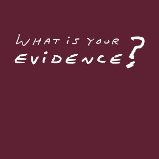 What Is Your Evidence? shirt