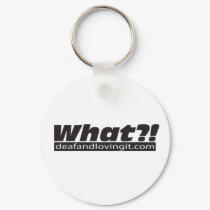 What?! keyring keychains by deafandlovingit What?! keyring keychains