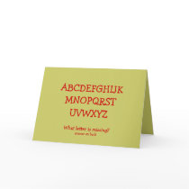 What Letter is Missing Xmas Card by AllHolidaysandEvents What Letter is Missing Xmas Card