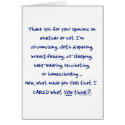 What made you think I cared? cards by MrsEvilGenius3 What made you think I cared? cards