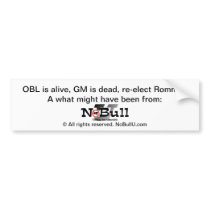 What Might Have Been Bumper Stickers