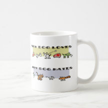 What my dog loves & hates, puppy likes & dislikes mug