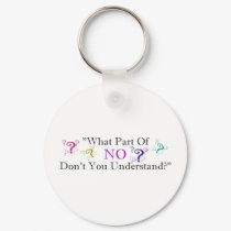 What part of NO... keychains by tntshirtsngifts What part of NO... keychains