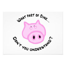 What part of Oink... Invitations