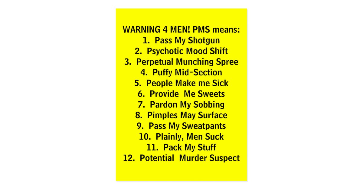 what-pms-means-postcard-zazzle