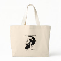 What`s on a man`s mind canvas bags