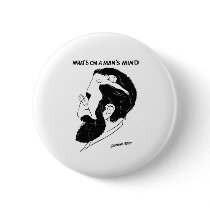 What`s on a man`s mind buttons by sattva_art What`s on a man`s mind buttons