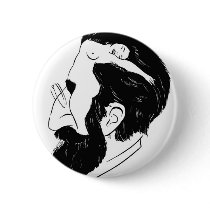 What`s on a man`s mind buttons by sattva_art What`s on a man`s mind buttons