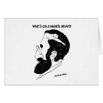 What`s on a man`s mind cards