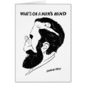 What`s on a man`s mind cards
