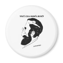 What`s on a man`s mind magnets