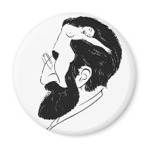 What`s on a man`s mind fridge magnets